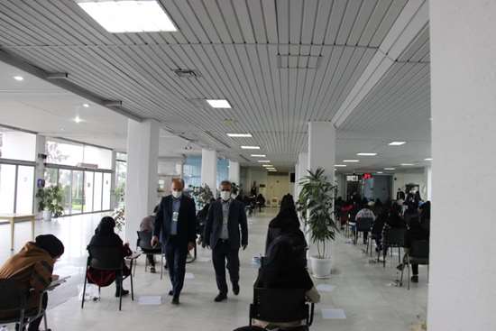 بازدید سرپرست معاونت آموزشی از محل برگزاری آزمون 